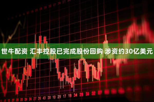 世牛配资 汇丰控股已完成股份回购 涉资约30亿美元
